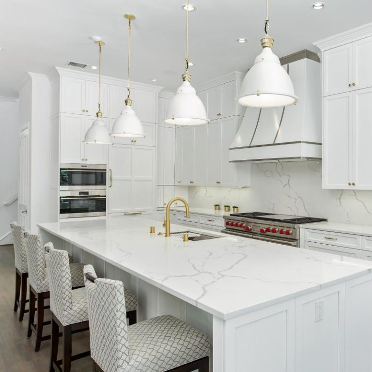 modern-classic-all-white-waterfall-kitchen