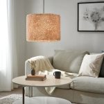 IKEA-living-room-rattan-light