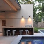 Industrial-Cemenet-kitchen-Design-with-Bar-Stools