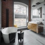 Industrial style bathroom