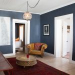 The Love House's living room at Corte del Norte in Marfa, TX.