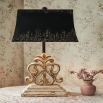 Stylish Flower-Shaped Black Iron Reading Lamp: A Chic Addition to Any Room